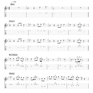 Angels Like You - Miley Cyrus (Electric Guitar) PDF
