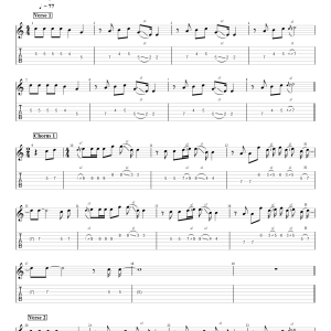 Beautiful In White - (Electric Guitar) PDF