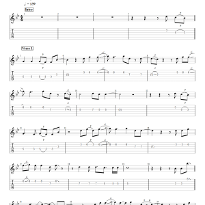 Beautiful Things - Benson Boone (Electric Guitar) PDF