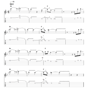 Bed Of Roses - Bon Jovi (Electric Guitar) PDF
