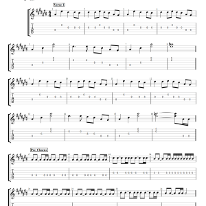 Believer - Imagine Dragons (Electric Guitar) PDF