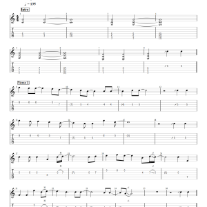 DUKA - Last Child (Electric Guitar) PDF