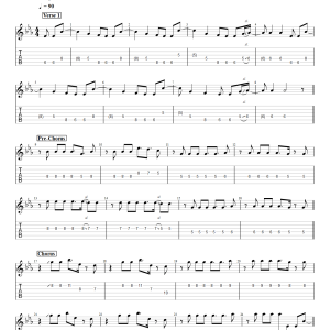 Demons - Imagine Dragons (Electric Guitar) PDF