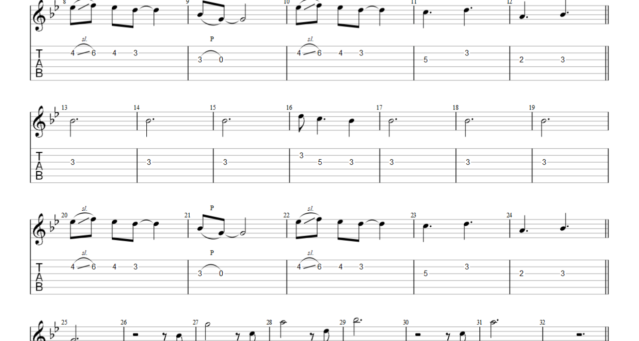 A Thousand Years – Christina Perri (Electric Guitar) PDF