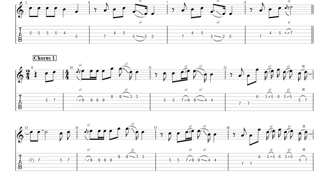 Beautiful In White – (Electric Guitar) PDF